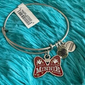 Disney Alex and Ani Minnie Mouse Silver Bangle